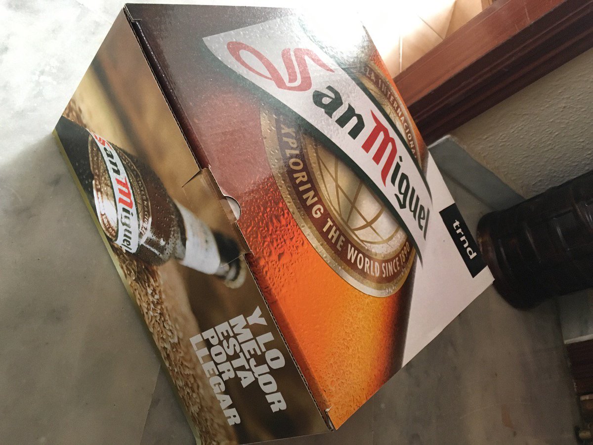 Bar_'s tweet photo. #megustasanmiguel @SanMiguel Ya esta aquí mi pack! todo preparado para la cata!! muchas gracias San Miguel!!! https://t.co/zG54jFAGVI
