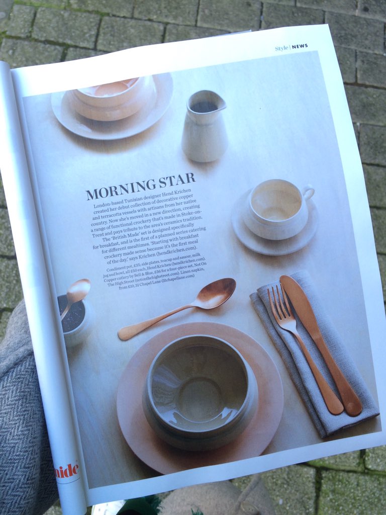 HendKrichen's tweet photo. Thank you to Amy Bradford for the lovely whole page in @ELLEDecoUK #britishmade #hendkrichen https://t.co/JaWt4541Ig
