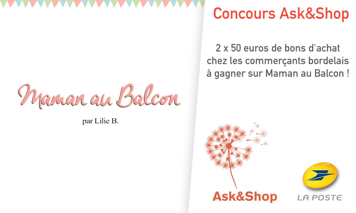 mamanaubalcon's tweet photo. #CONCOURS SPÉCIAL BORDELAIS (ou voisins) 2 bons d'achats de 50€ pour tester #AskAndShop https://t.co/scrXvcqKma https://t.co/KkmaEOg8WO