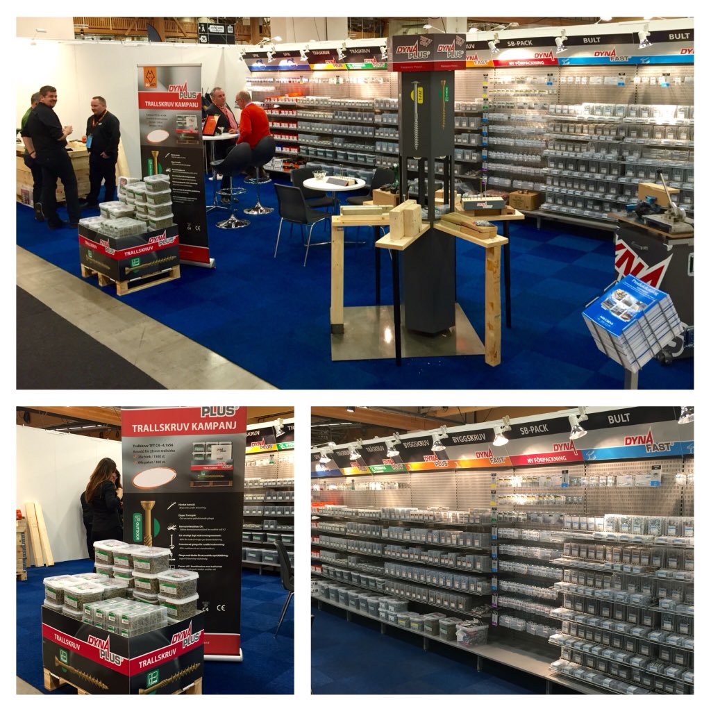 Today we present our new #DYNA #Nordic Concept at the #Bolist fair! #smart #space #saving #shop #solution #fasteners