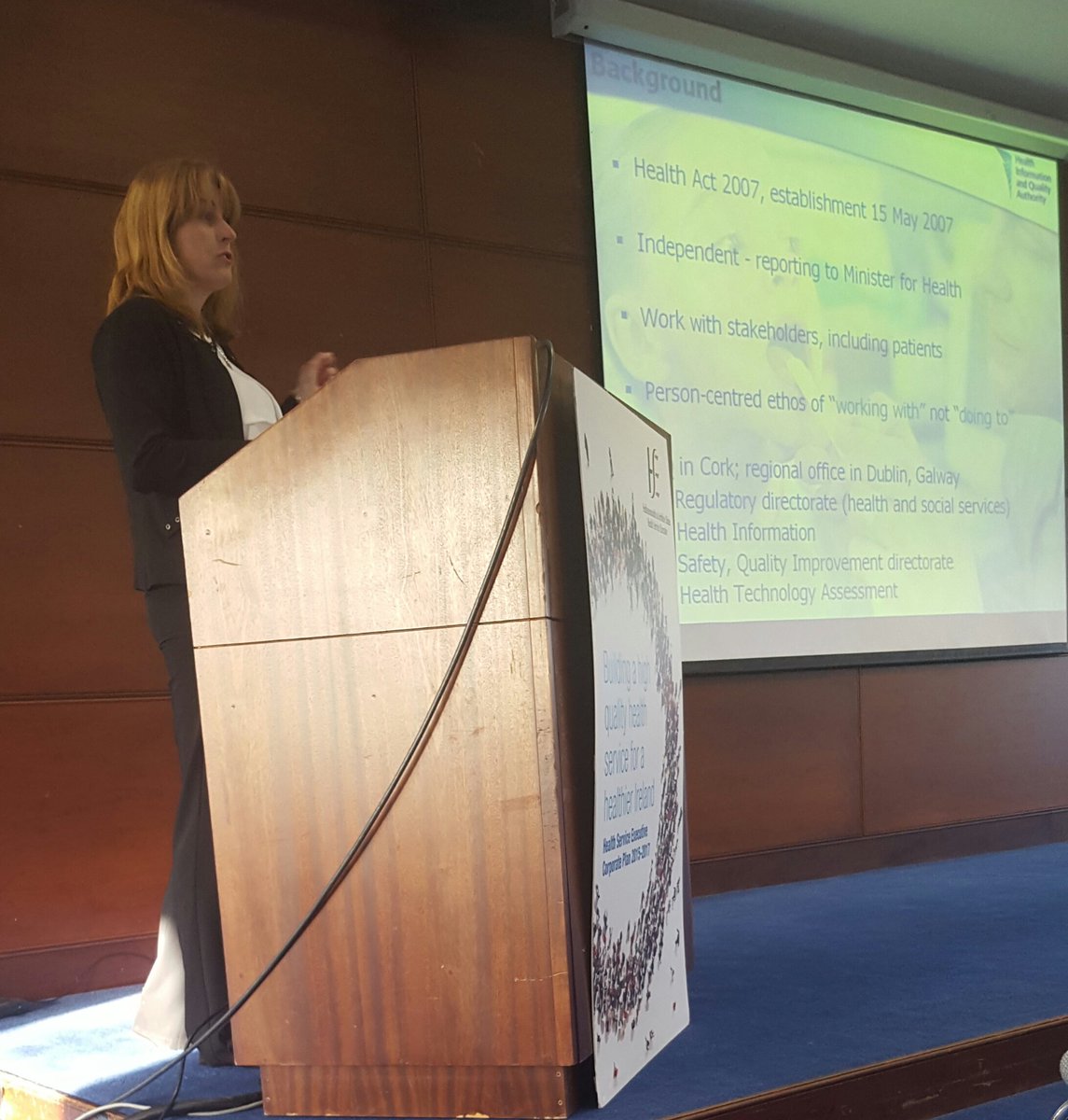 Tracy O'Carroll from HIQA outlining the importance of Health Information Governance in Healthcare #datadictionary