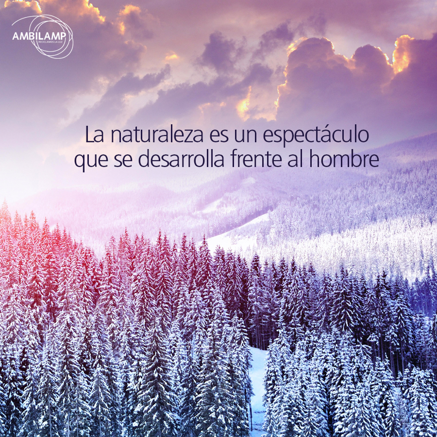 Porque la naturaleza es de todos, debemos cuidarla para que nunca deje de asombrarnos. ¡#Recicla! 🌍♻😊