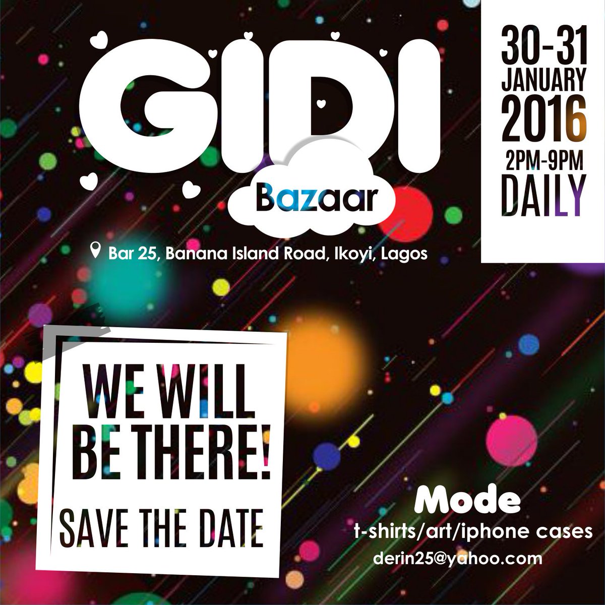 plugmediang's tweet photo. #mode brings you the complete package @ d #gidibazaar tomorrow and sunday! #tshirts, #iphones #arts #savethedate https://t.co/5AwwLkyQfU