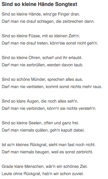 Geimpft O Mostly Harmless Twitterren Sind So Kleine Hande Bettina Wegner 1978 Https T Co 1wrhyrhhle