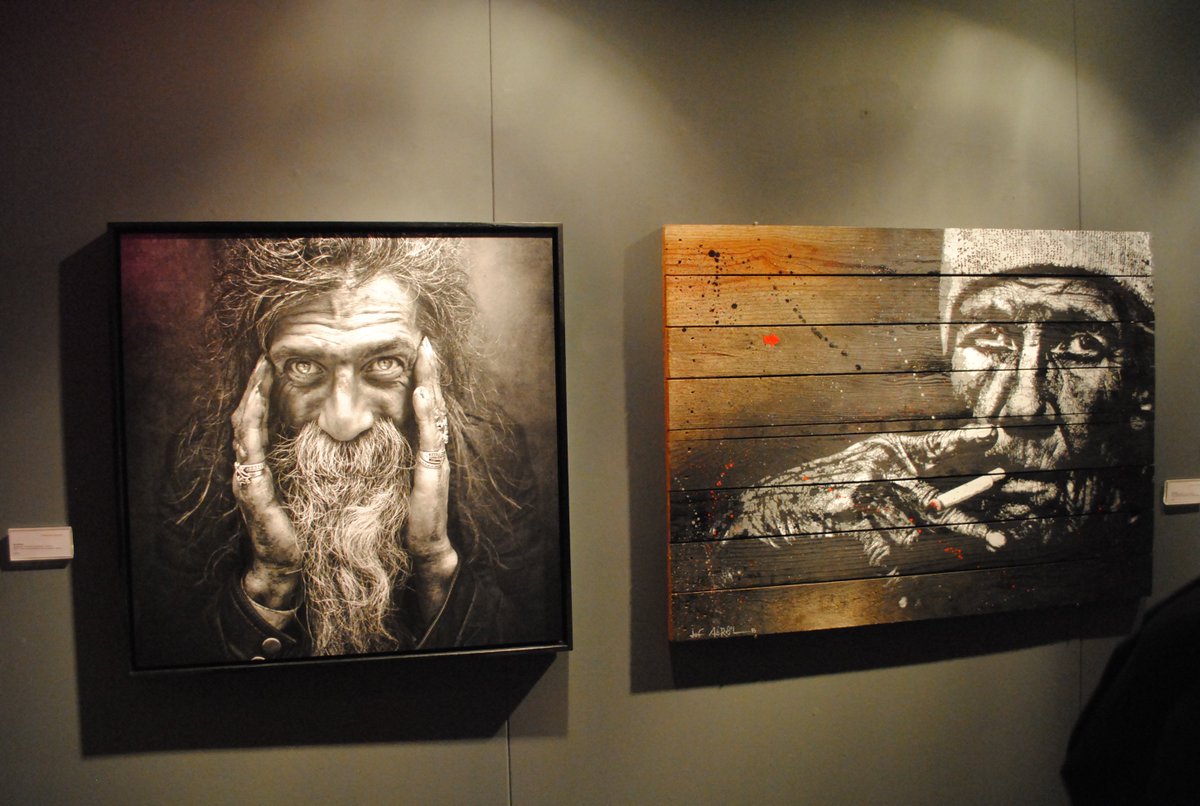 #Synergy when eyes speak louder than words. Exhibition #streetart <a href="/frenchartstudio/">french art studio</a> <a href="/Lee_Jeffries/">LJ.</a> <a href="/jefaerosol/">Jef Aérosol</a>