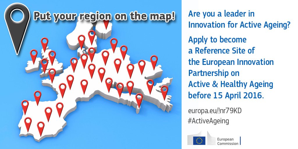 Digital4AHL's tweet photo. As anticipated at #eipaha15 Conference, call for Reference Sites in #ActiveAgeing now open https://t.co/RzHQhRYbIO https://t.co/knj3dA8uAl