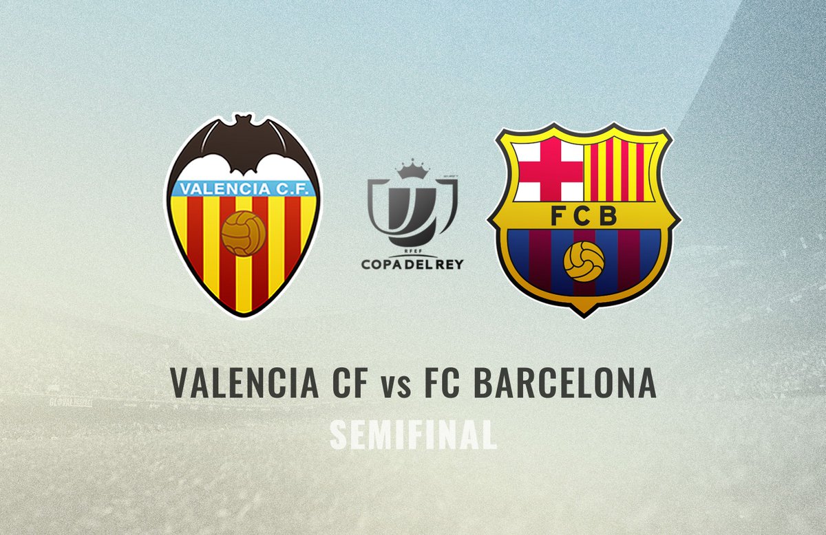 valenciacf's tweet photo. El @FCBarcelona_es , rival del @valenciacf en las semifinales de la Copa del Rey 🏆⚽ #APerLaCopa https://t.co/NKICJpTV9c