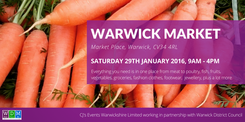 cjseventswarks's tweet photo. Our weekly #Warwick market is taking place tomorrow at Market Place! #WDMarkets https://t.co/5ei500t527 https://t.co/KdN3NNU5cn