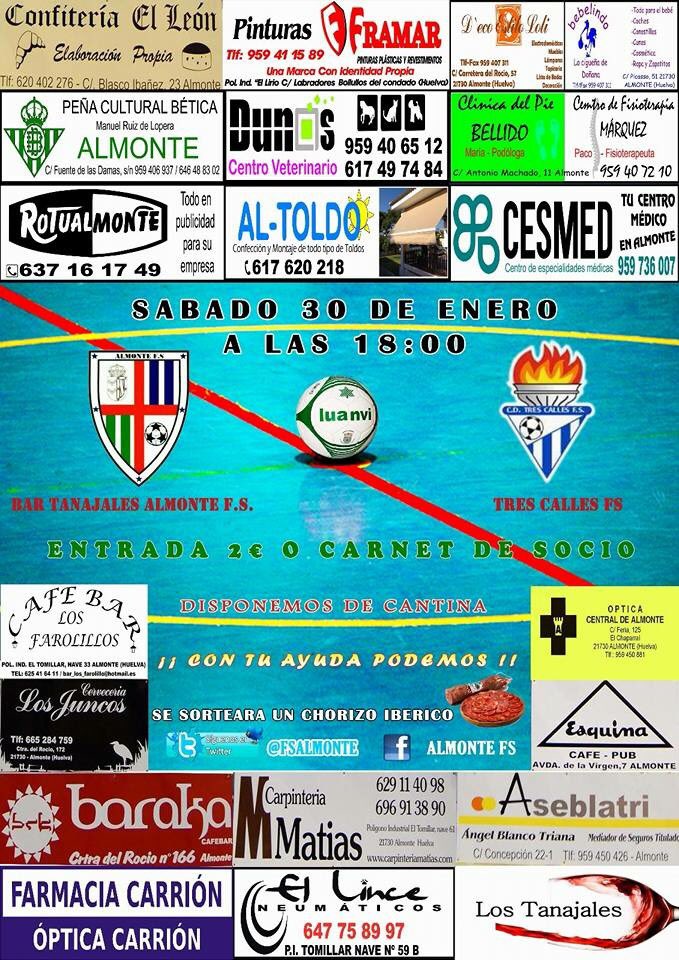 AlmonteFutsal's tweet photo. Mañana comienza la vuelta de 3ª división de fútbol sala. Nos enfrentaremos a las 18:30h al @CDTRESCALLESFS ⚽️ https://t.co/UKoKRNKI5I