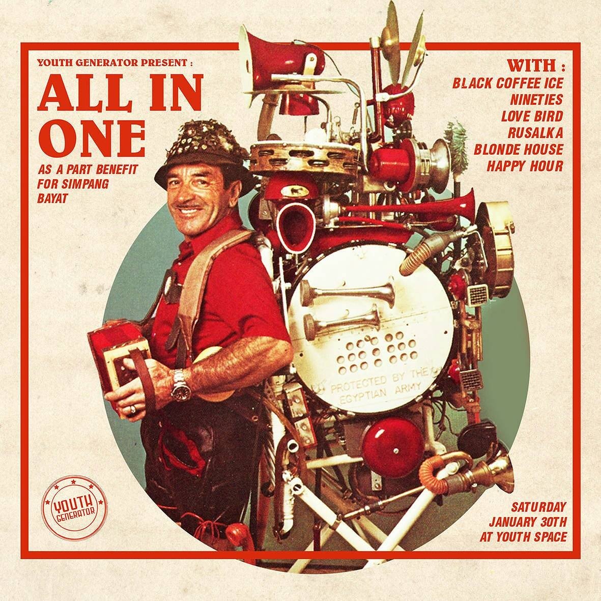 Youth Generator present All in One.
Salah satu bentuk penggalangan donasi untuk Desa Simpang Bayat.