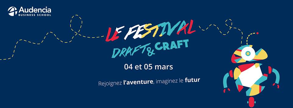 audencia's tweet photo. #Événement - Début de @DraftAndCraft
le 4 &amp; 5 mars à Audencia. Préparez vous ! https://t.co/szhisSCize https://t.co/j5LuMB5Wec