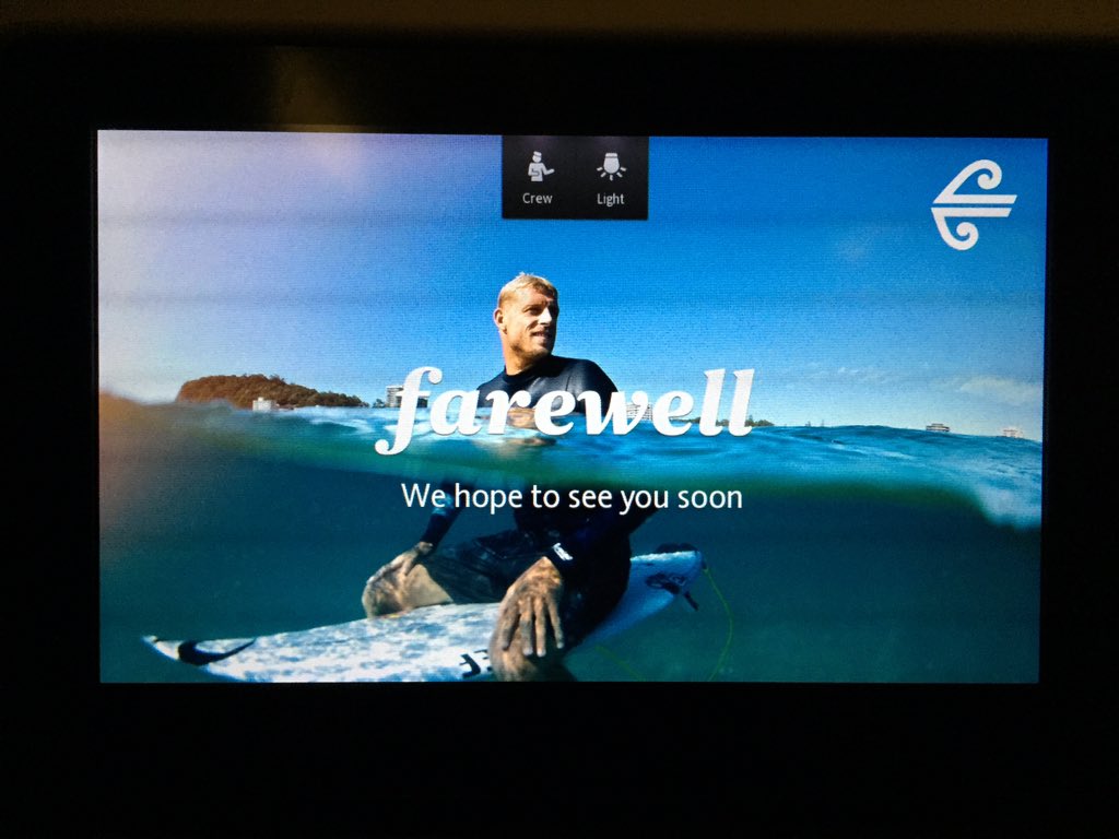15 hours later, we have arrived in Auckland! Thanks <a href="/AIRNZUSA/">Patricia K. Cherry</a> ! Seeing #MickFanning was a pleasant surprise!