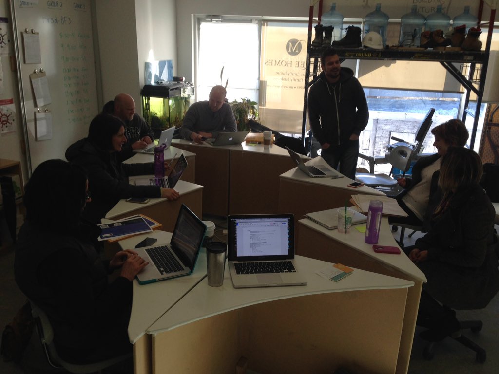 edcamprvs's tweet photo. Thanks @buildfutures1 for hosting us. Love the space to collaborate and plan in. #differentlearningenvironment https://t.co/R618sxzeRQ