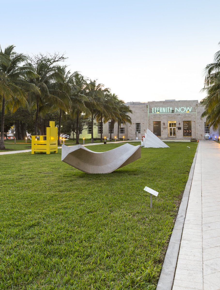 TheBassMoA's tweet image. Final weekend for sculpture exhibition in Collins Park.  #temporarycontemporary #metaforms #artbaselpublic