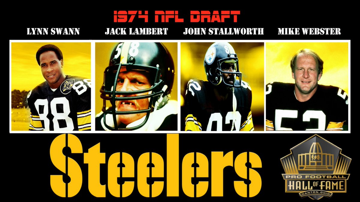 PositivelyPittsburgh on X: 'This Day Jan 29, 1974 Pittsburgh Steelers  conduct the World's Best Sports Draft, choosing 4 Future Hall of Famers!   / X