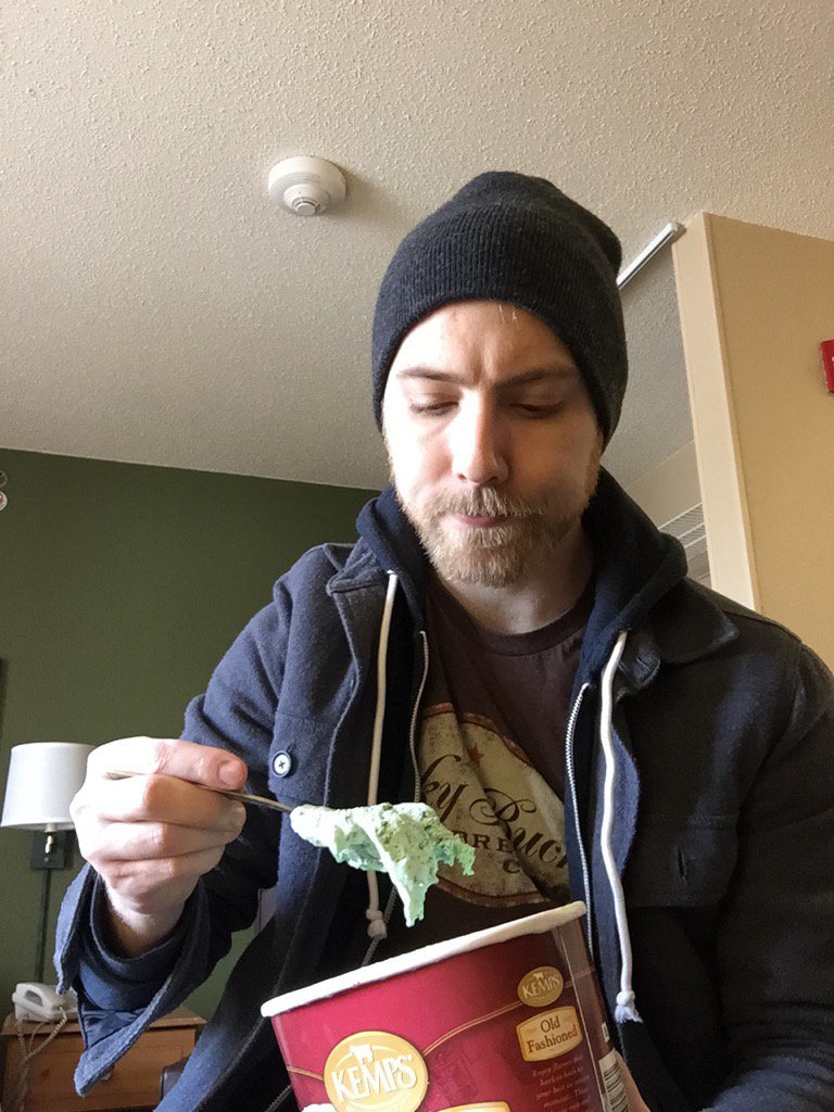 Can't waste food.  Even if that means polishing off a half gallon of ice cream before checking out of the hotel