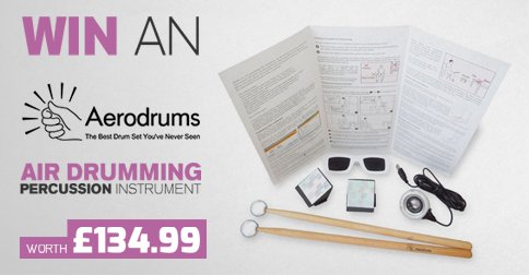 RT &amp; Fav for a chance to #WIN an <a href="/aerodrums/">Aerodrums</a> air drumming kit. Closes 5pm 5.2.16. UK &amp; EU only! #fridayfreebie
