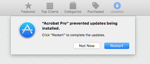 ThePeej's tweet image. What a Jerk… 

#Acrobat #OSX #AutomaticUpdates #ItJustWorks