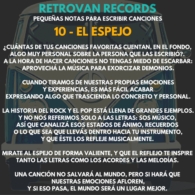 RetrovanRecords's tweet image. Ultimo del día, con estos sencillos 10 tips esperamos que puedan aportar para que comencemos a escribir canciones!