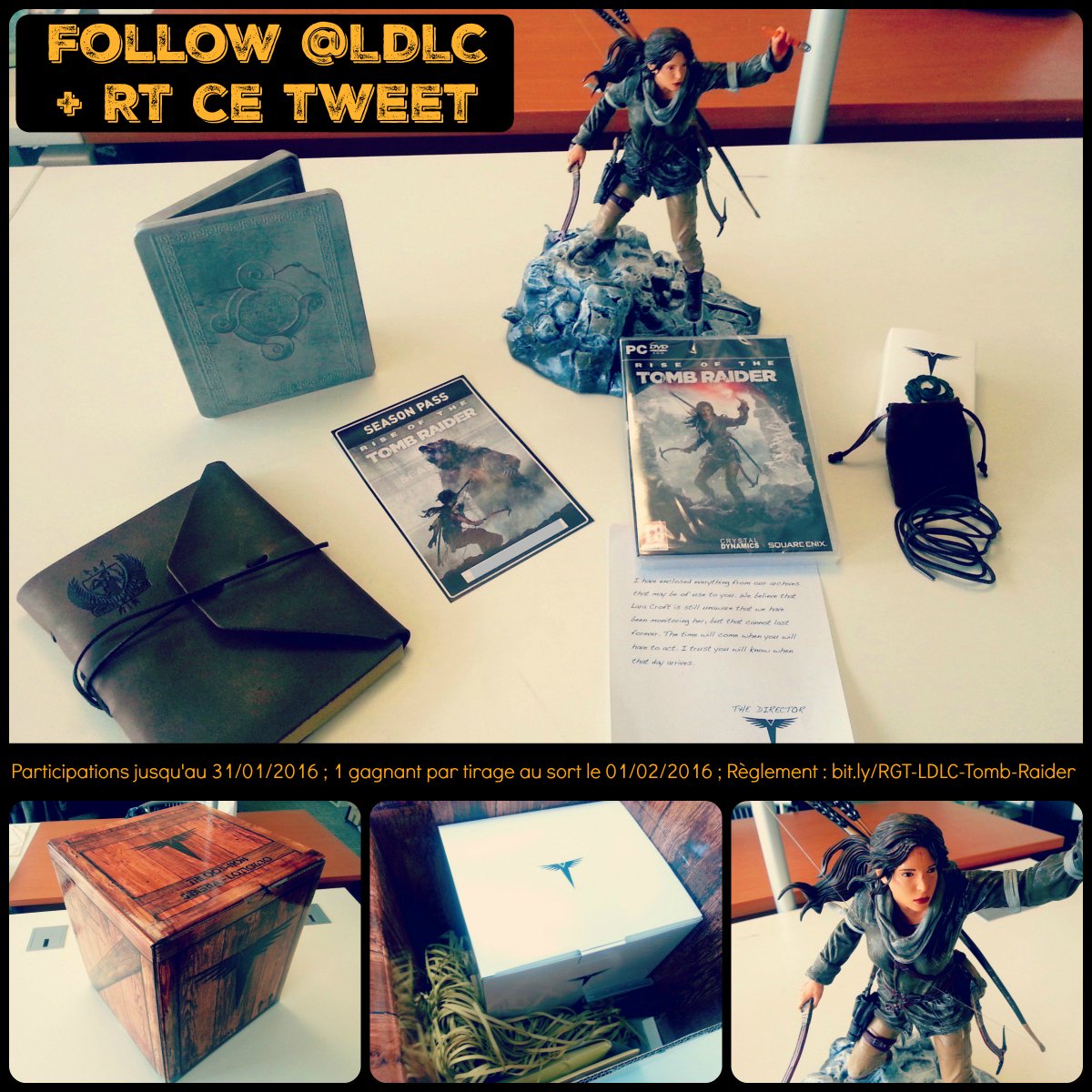 👾 Le jeu Rise of the Tomb Raider Edition Collector à gagner ! Pour jouer : Follow + RT | 🔎 bit.ly/LDLC-Tomb-Raid…
