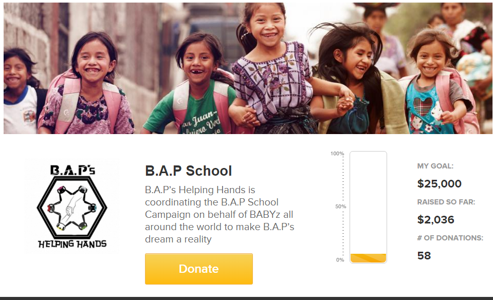 BAPHelpingHands's tweet photo. [Update] BAP School donations as of 2016.01.29 $2036! Truly HUMBLED! #BAPSchool https://t.co/chjAxHkrnk https://t.co/VHI71H9mbC