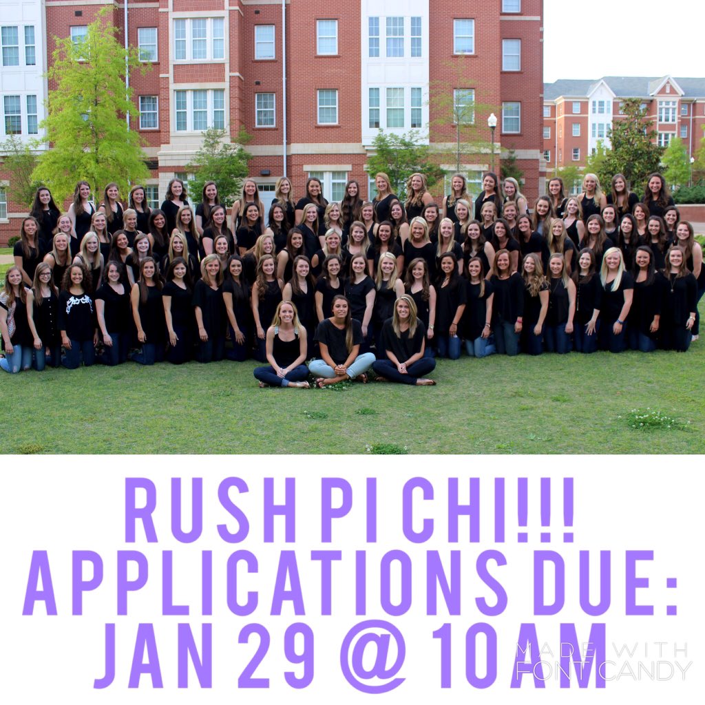 AU_Panhellenic's tweet photo. Time is running out! #RushPiChi https://t.co/k5GcC0SRjD https://t.co/nbBBlQadlt