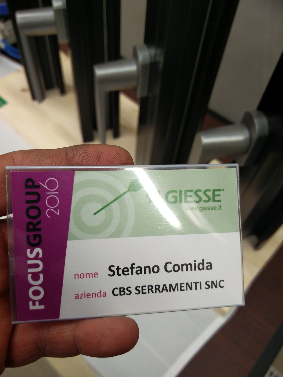 Pronti per il focus group del nostro fornitore #giesse, Il papà degli #accessori  per #finestre in #alluminio