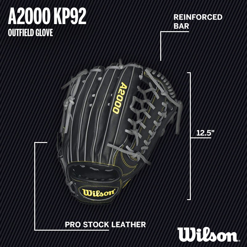wilsonballglove's tweet image. Time for a #SpecCheck, outfielders - would you grab this glove? #A2000 #KP92