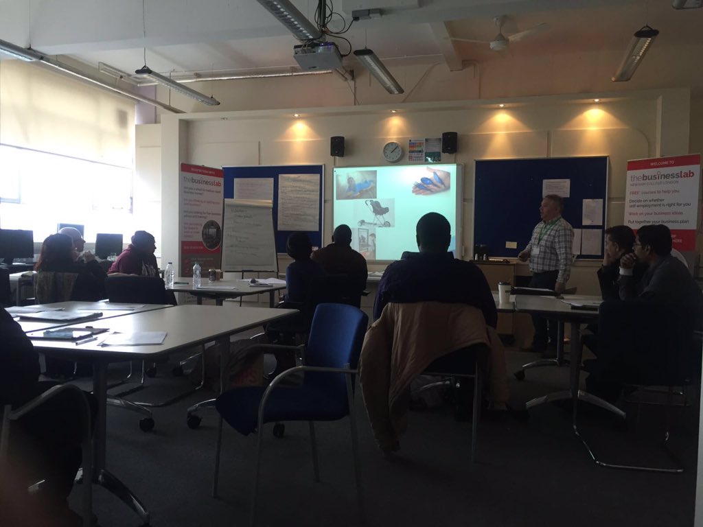 CIPsNewham's tweet photo. Our #Stepstoenterprise course Gary Townley frm Intellectual Property Office talks trade marks, copyright & patents! https://t.co/0HrY5M1QaY