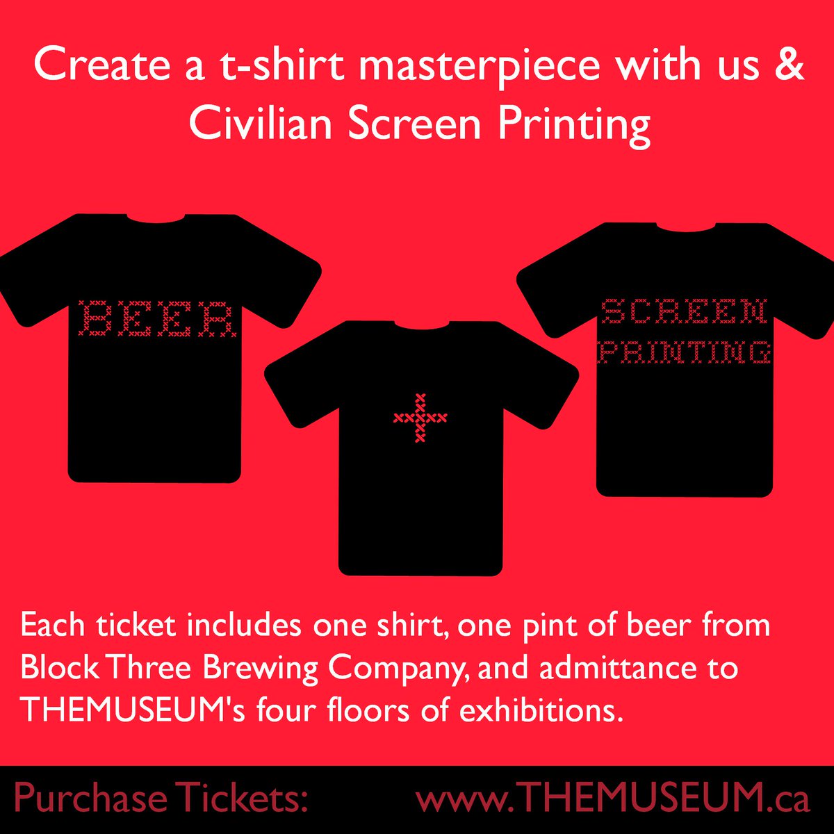 FEB3 <a href="/CivilianPrintCo/">Civilian Printing</a> joins us to guide us through Beer + Screen Printing ft. <a href="/blockthree/">Block Three Brewing</a> ow.ly/XGiY0