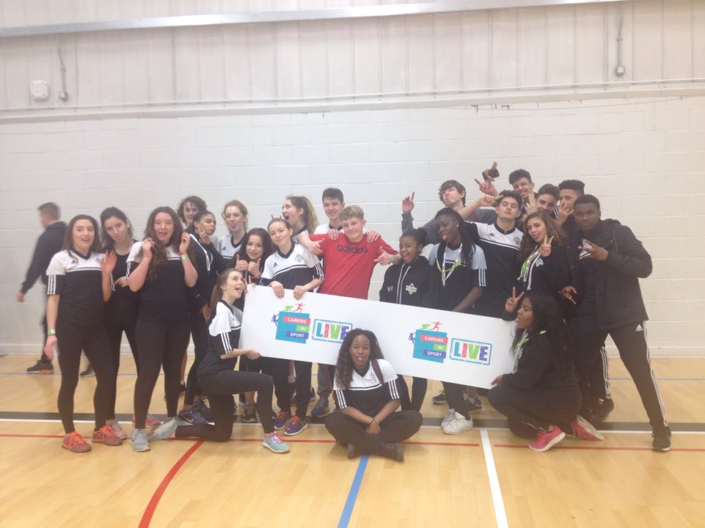 RSch_PE's tweet photo. Fantastic day with Y11 PE students @carnegiesport for the careers in sport event #boogiebouncing #vxchampions https://t.co/81wGZettlS