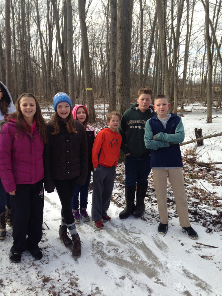Happy "End of Semester Snow Day At School" Pancakes, Games, and Winter Hike! Celebrating hard work! #wmsgreatness