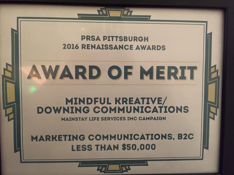 MindfulKreative's tweet image. Still excited about the #PRSArenaissance awards we and @downingcomm won last night for our work with @MainstayLS.