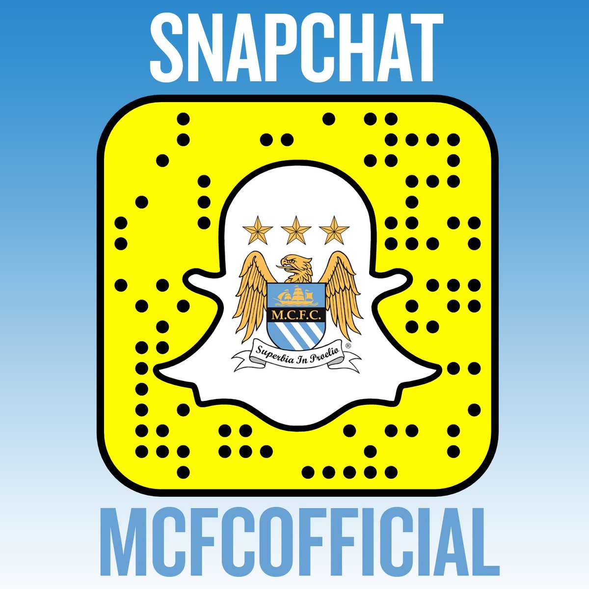 ManCity's tweet photo. It's now even easier to add #mcfc on @snapchat.

Just open this link on your smart phone: https://t.co/ZAV1Us2fDv https://t.co/aE8t2DR8Py
