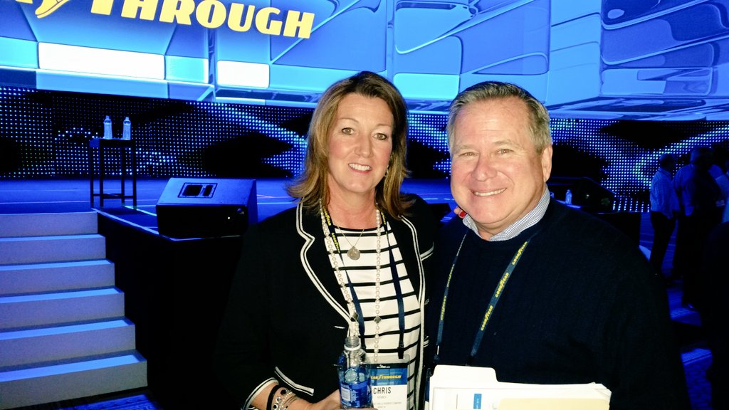 MTDMagazine's tweet photo. Bob "Mr. EAGLE" Toth w/Chris Kramer @goodyear dealer meeting. #Goodyearconference #tires #richkramer https://t.co/dvJh87FcZd