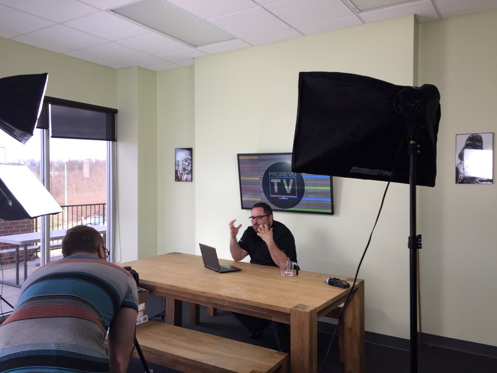 Promevo's tweet photo. A little magic in the works w/@AcerAmerica here at HQ. Stay tuned everyone #promevoTV #comingsoon https://t.co/jHryBazTT9