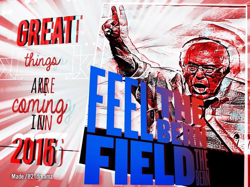 21dreamz's tweet photo. I officially #endorse #berniesanders so go #sharetheBern #FeelTheBern & #FieldTheBern #Share #art #love #design #fl… https://t.co/5dW2ygAdrv