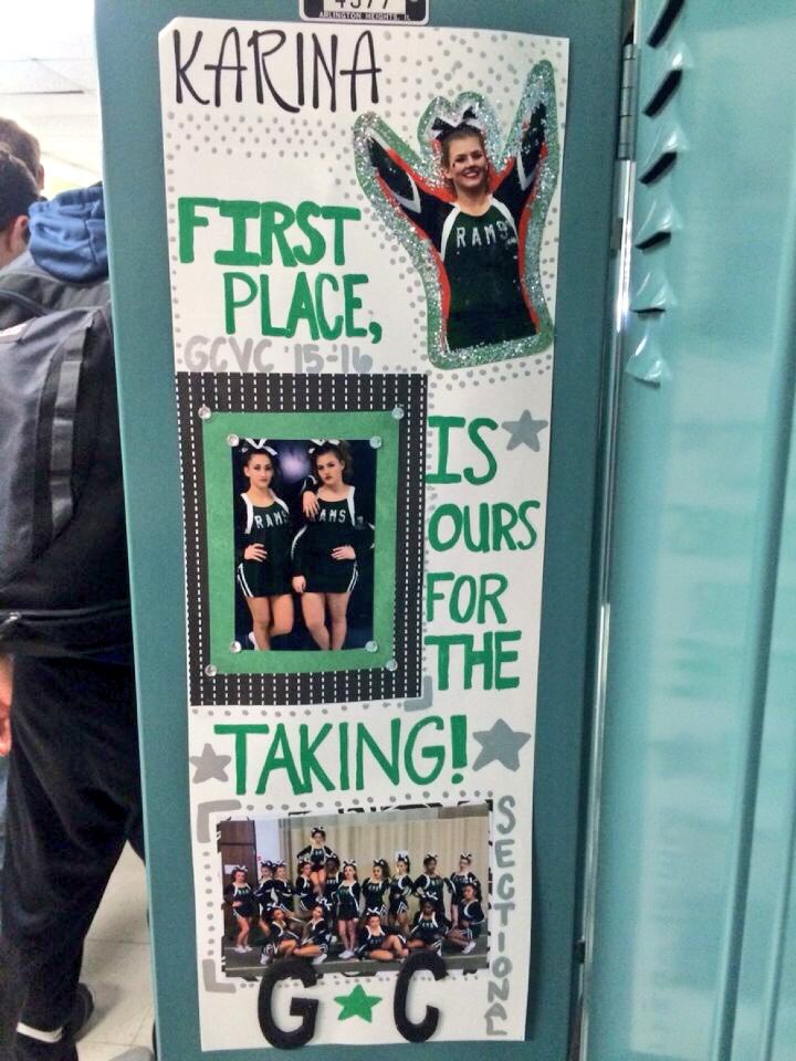 GC_Cheer's tweet image. S/O to GCJV for our beautiful locker signs!! #sectionalsweek
