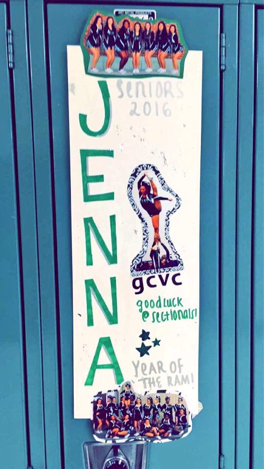 GC_Cheer's tweet image. S/O to GCJV for our beautiful locker signs!! #sectionalsweek