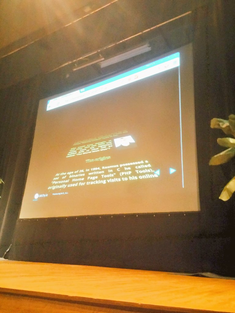 seldaek's tweet image. Amazing star wars style history of PHP by @patrick_allaert #phpbnl16