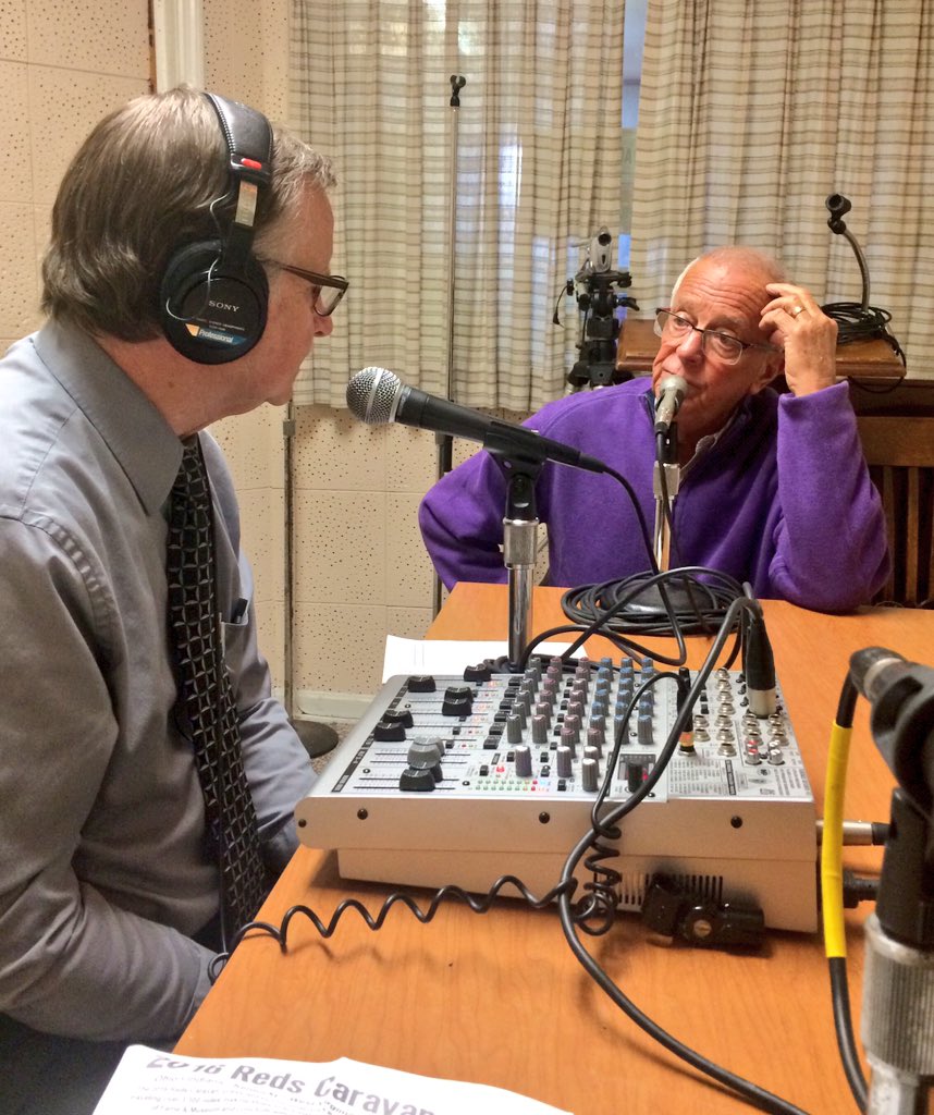 Reds's tweet image. The boys from the East Tour check in for Grayson, Ky #RedsCaravan