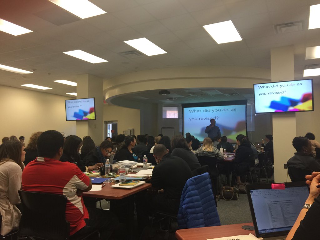 #revisiondecisions GPISD is learning so much from Jeff Anderson! Amazing presenter!