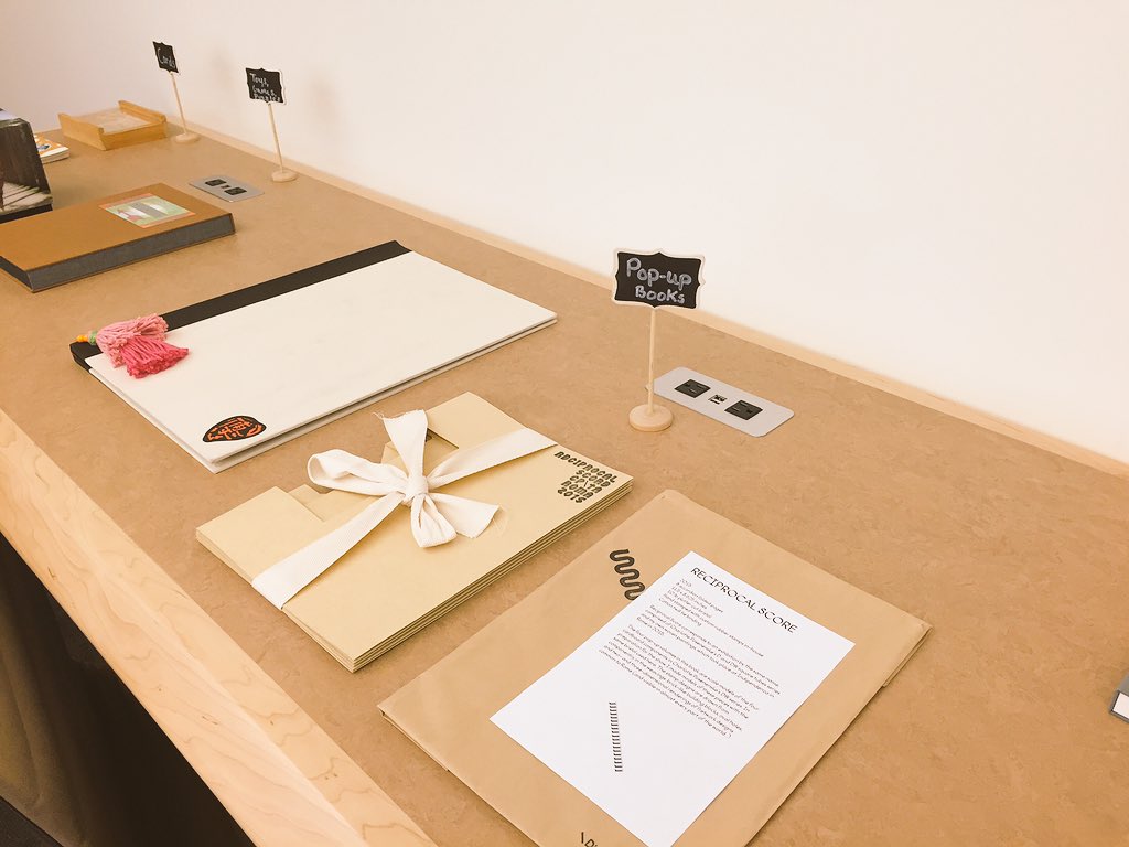 prasertwaitl's tweet photo. What a nice new room to fill up with #bookart @VCULibraries. Everyday is a great day for #vcubookart https://t.co/P44qRxGP7G