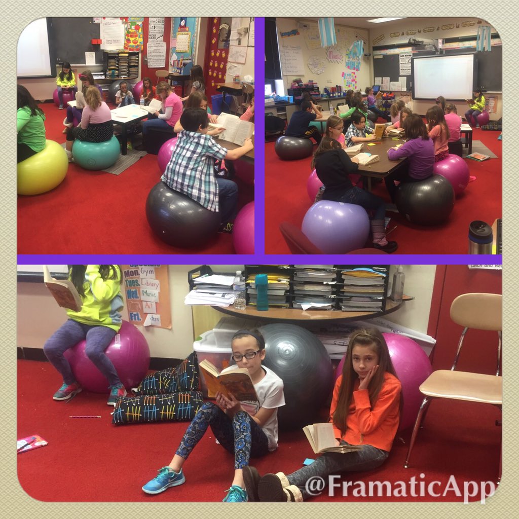MrsHobbsGrade3's tweet photo. Who needs chairs.. We have fitness balls! @CHRISSTONE111 @Ice_Bostick @GhilaniMike @AMascellino #MontourProud https://t.co/3orUiOfLcd