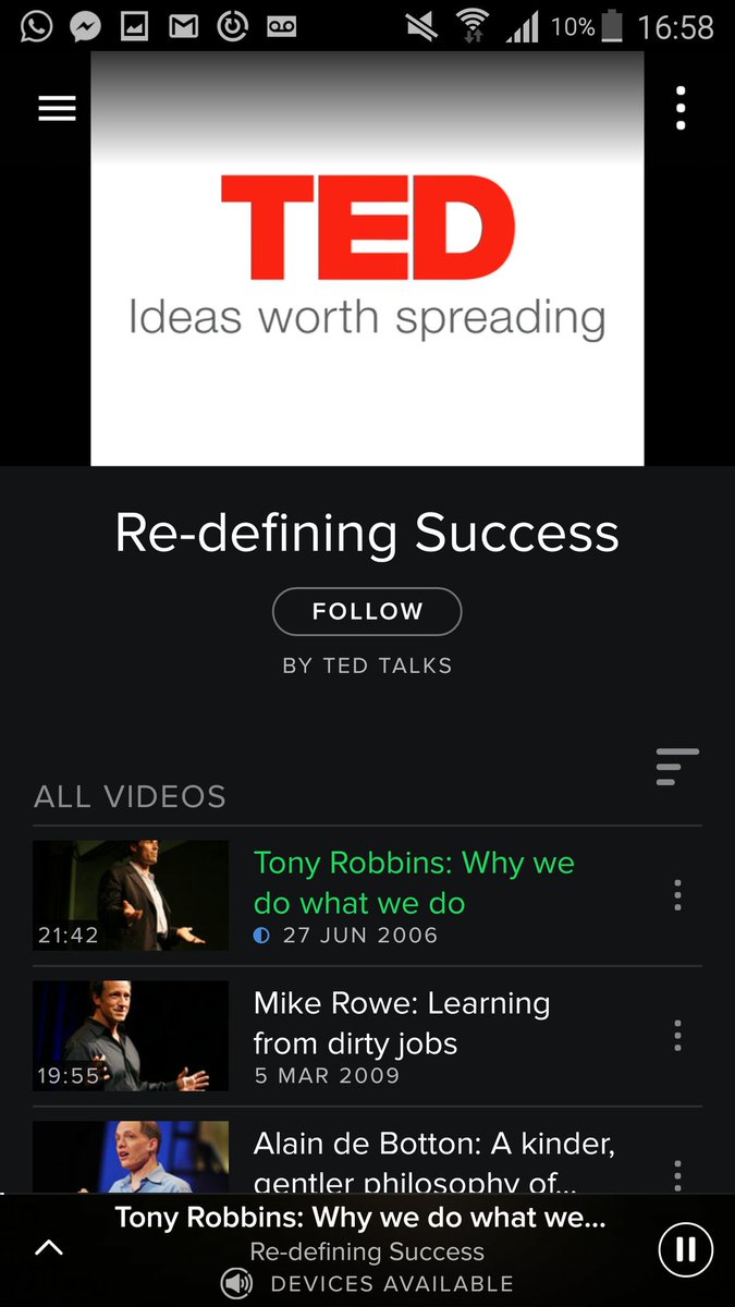 ApolloAtRocket's tweet image. The new Video on @Spotify mobile is a great touch. Good work @Spotify @Rocket_network salutes you! @TEDTalks 👌 #nice