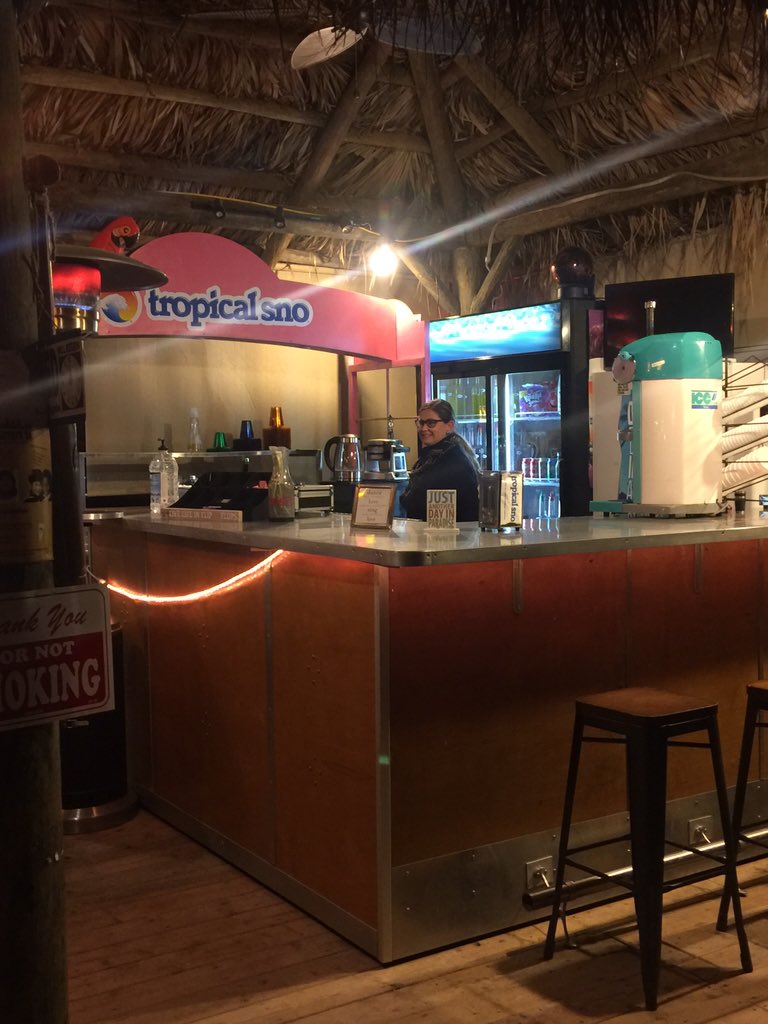 Getting acquainted with our new counter arrangement.