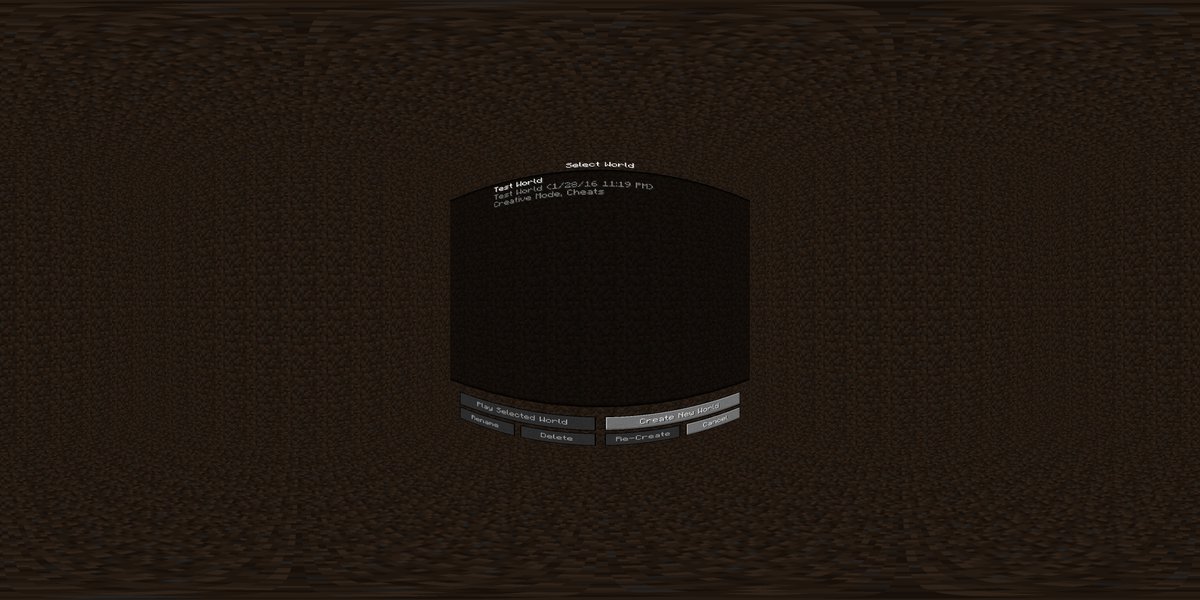 CrushedPixel's tweet photo. 360° Minecraft GUI #WIP
#PanoStreamMod https://t.co/ylEx0RF2iD