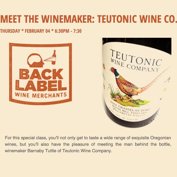 Meet winemaker #BarnabyTuttle @backlabelwines on 2/4! tinyurl.com/z8pfywz @tedwardwines
