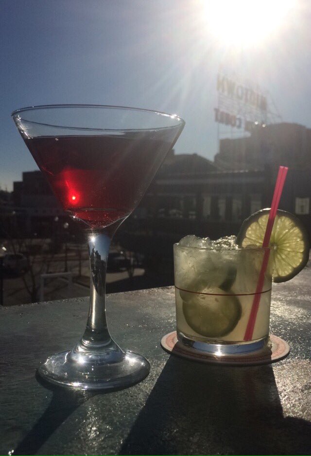 bossanovaokc's tweet photo. The sun is up, the sky is blue, here's some drinks we'll make for you! https://t.co/Z99r8SEmeC