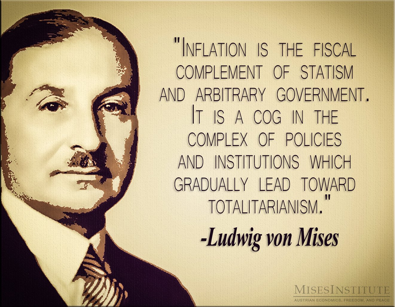 Mises Institute on Twitter: "You can find this quote in Ludwig von Mises book, The Theory of Money and Credit: https://t.co/Tjmsds59r5 https://t.co/XI39xBYp11" / Twitter